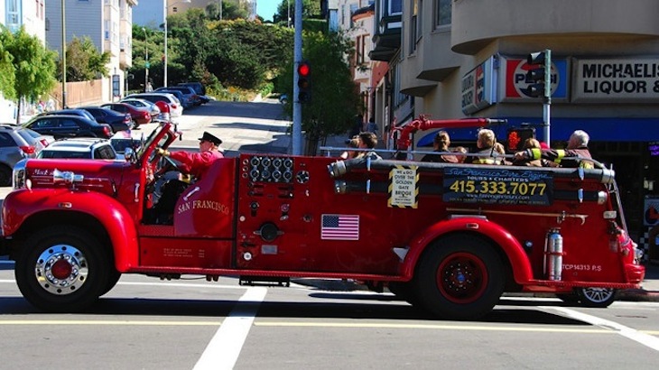 (Gift Idea!) Two-Hour Wine Tour + City Tour on a Vintage Fire Engine Truck, Regularly $90