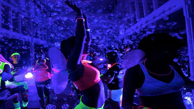 One Admission to the Blacklight Bubble Party 5K