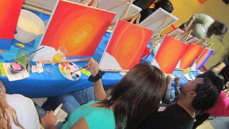 One Cupcakes and Canvases class for two