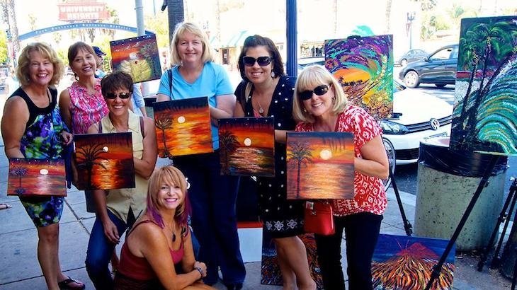 BYOB Painting Class with Appetizers for Two People