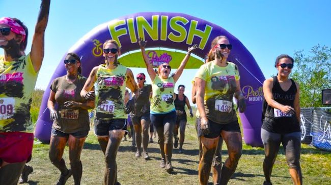 One Entry to Pretty Muddy Womens 5K Obstacle Course and Mud Run 
