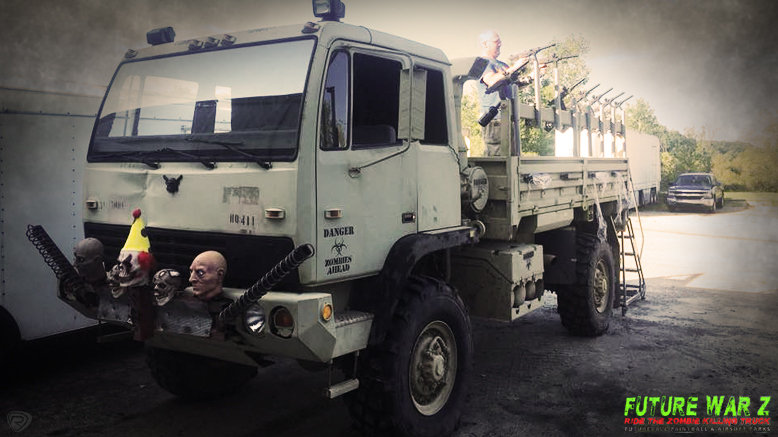 Zombie Killing Truck Paintball Attraction for 1