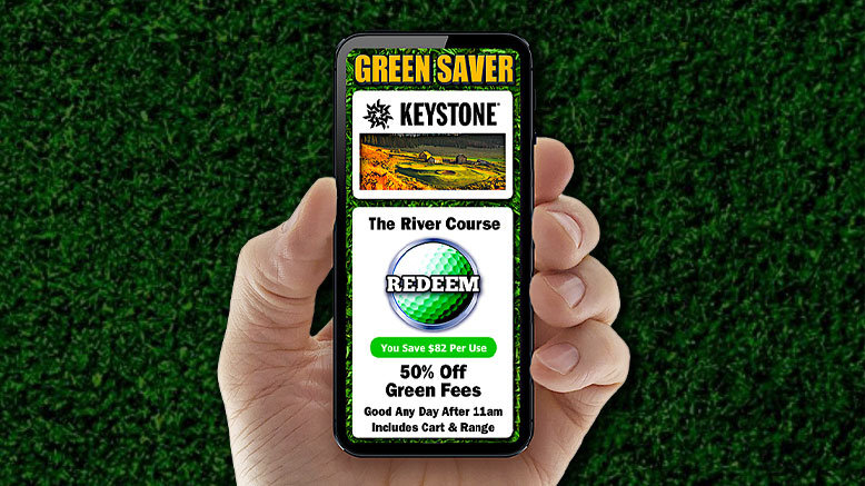 1 Green Saver Golf Printed Book OR Mobile Version