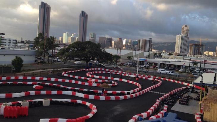 Two Go-Kart Races at the Groove Hawaii