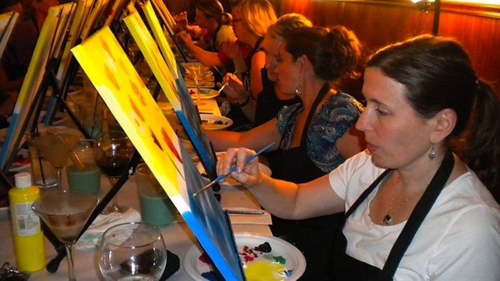 2 Hour Painting Experience from Martinis and Brushes 