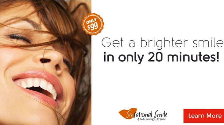 85% Off In-Office Sinsational Smile Teeth Whitening, Cleaning & Exam